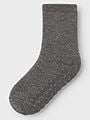 Name It Waksi Wool/Blend Terry Sock W/Non Skid Dark Grey Melange