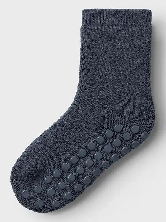 Name It Waksi Wo/Bl Terry Sock W/Non Skid Ombre Blue