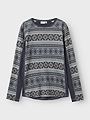 Name It Willto Wool Long Sleeve Top Ombre Blue