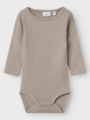 Name It Wossa Rib Long Sleeve Body Satellite