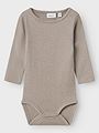 Name It Wossa Rib Long Sleeve Body Satellite