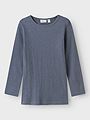 Name It Wossa Wo/Si Rib Long Sleeve Top Folkstone Gray