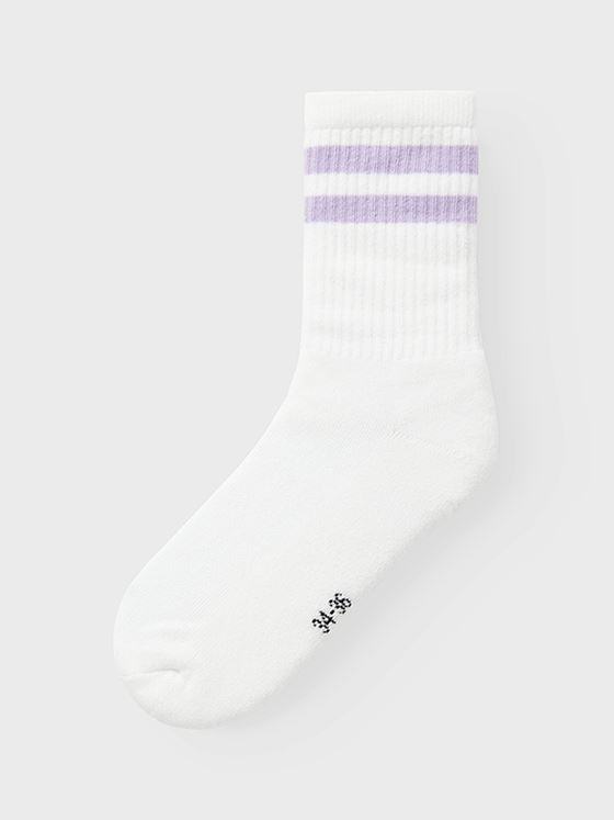 Name It Jalma Sock Bright White / Purple Dove