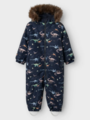 Name It Snow10 Suit All Over Print Dark Sapphire DINO EARTH