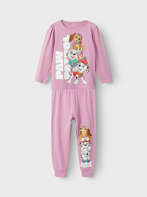 Name It Akiri Pawpatrol Long Sleeve Nightset Mauve Orchid