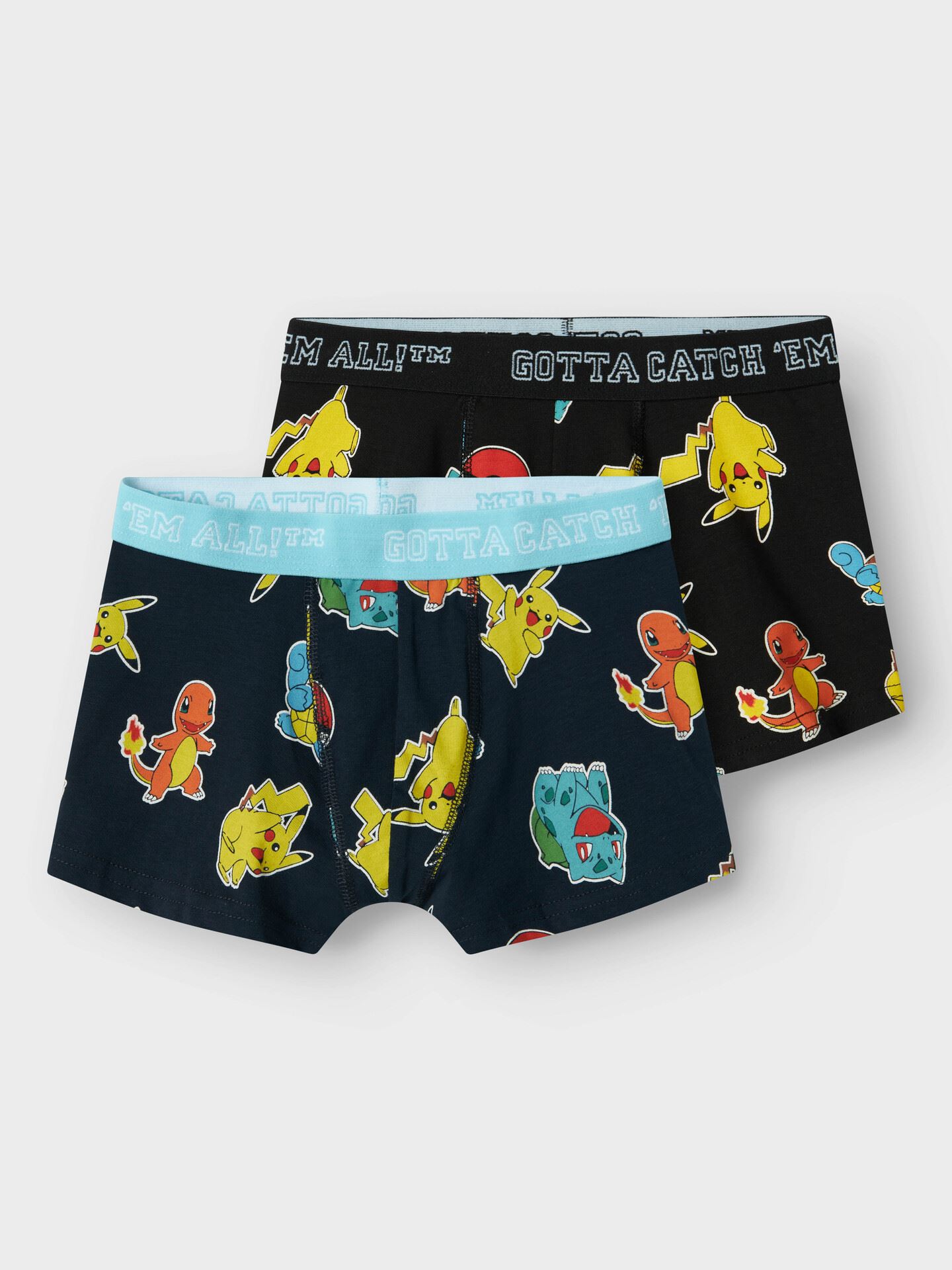 Name It Asgar Pokemon 2-Pack Boxer Black