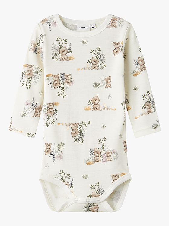Name It Willu Wool Long Sleeve Body Snow White