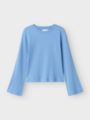 Name It Kalo Long Sleeve Short Top Cornflower Blue