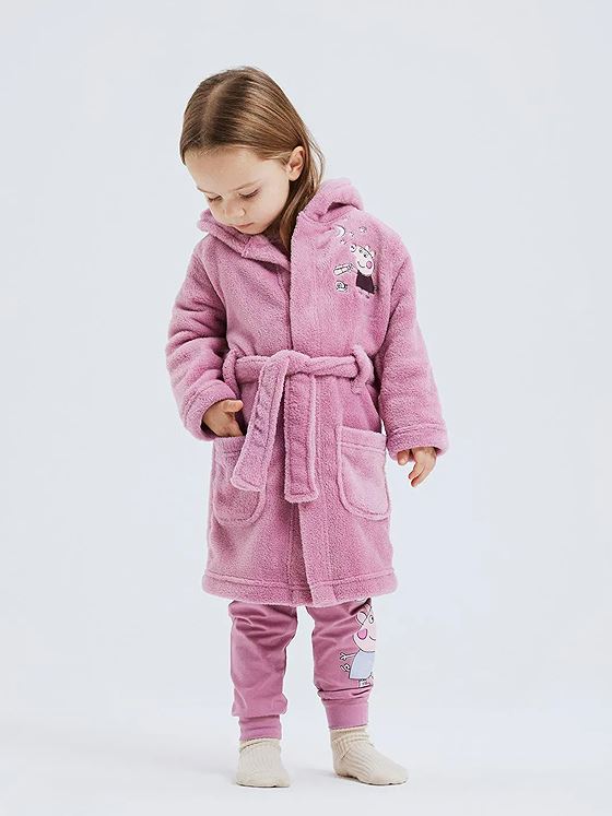 Name It Orsina Peppapig Bathrobe Mauve Orchid