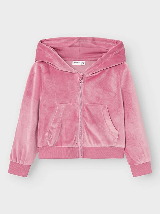 Name It Stephanie Long Sleeve Velour Mauve Orchid