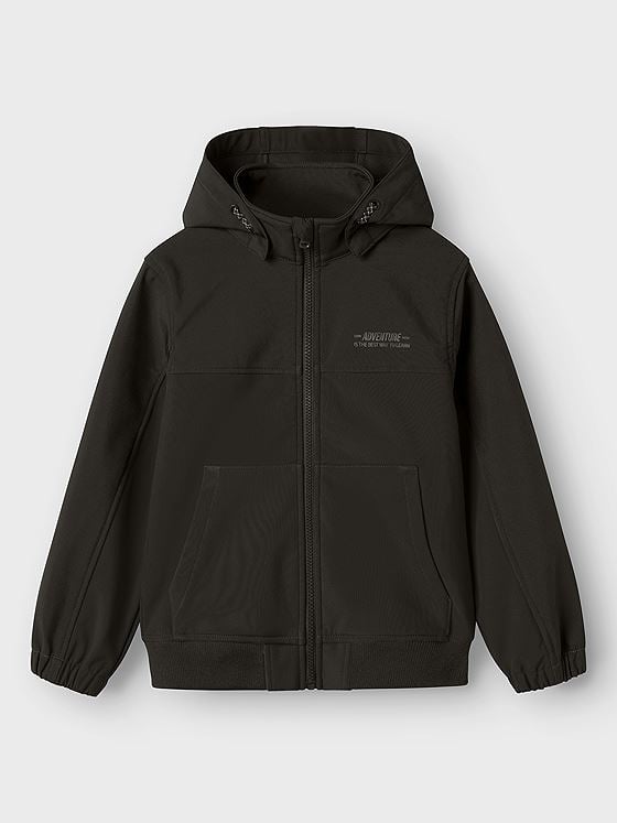 Name It Alfa08 Softshell Jacket Cool Block Fo Black