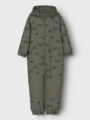 Name It Alfa08 Softshell Suit All Over Print Dusty Olive