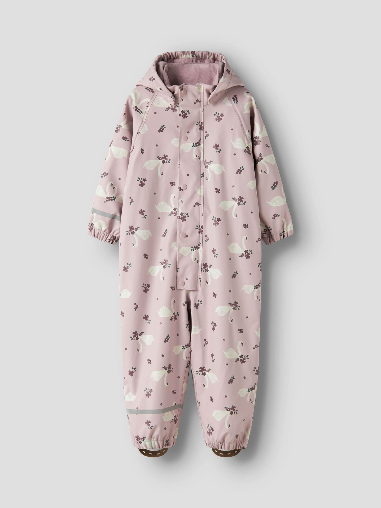 Name It Dry10 Rain Suit Fleece Aop Keepsake Lilac