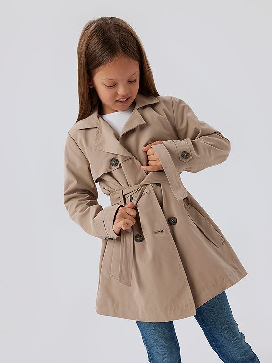 Name It Madelin Trench Coat Savannah Tan