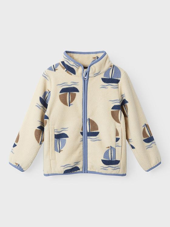 Name It Meeko Fleece Jacket Boat Fog