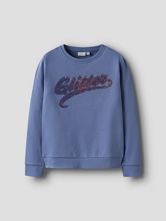 Name It Sistrine Long Sleeve Sweat Brushed Box Bleached Denim