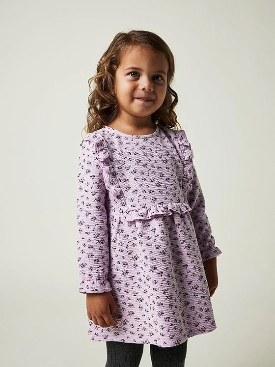 Name It Tolly Long Sleeve Dress Winsome Orchid