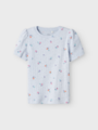 Name It Hamanda Short Sleeve Slim Top Xenon Blue