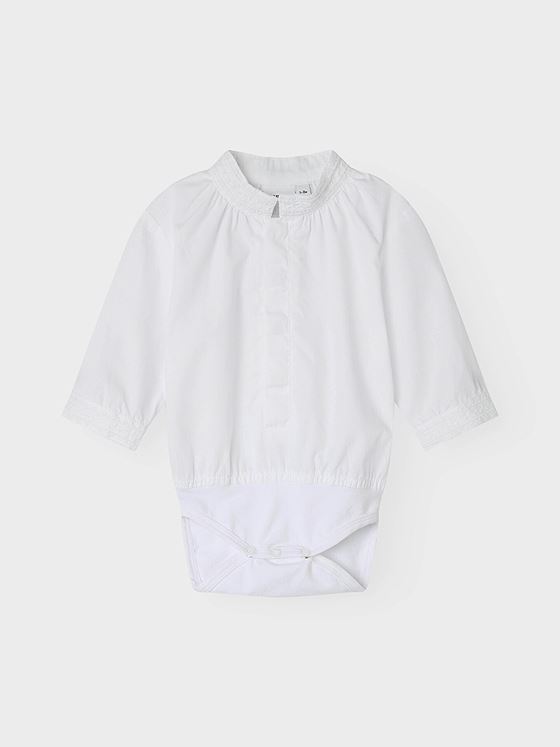 Name It Toby Long Sleeve Shirtbody Xxv Bright White