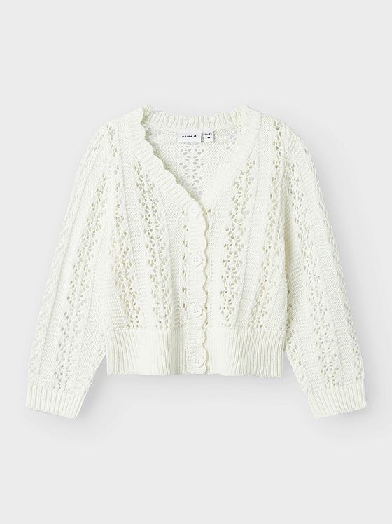 Name It Tana Knit Cardigan Xxv Bright White