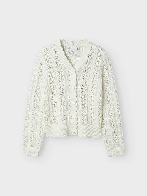 Name It Tana Knit Cardigan Xxv Bright White