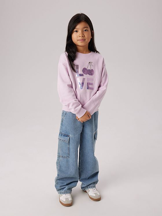 Name It Teka Long Sleeve Sweat Brushed Winsome Orchid