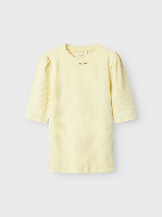 Name It Tuna Short Sleeve Xsl Top Pastel Yellow
