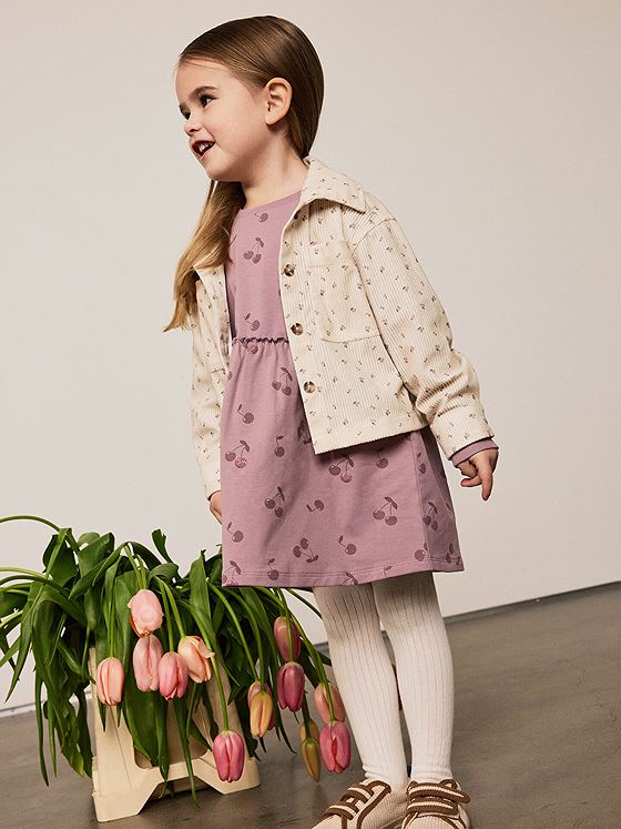 Name It Bella Sweat Dress Unbrushed Elderberry