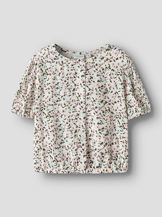 Name It Velma Short Sleeve Short Top Bright White