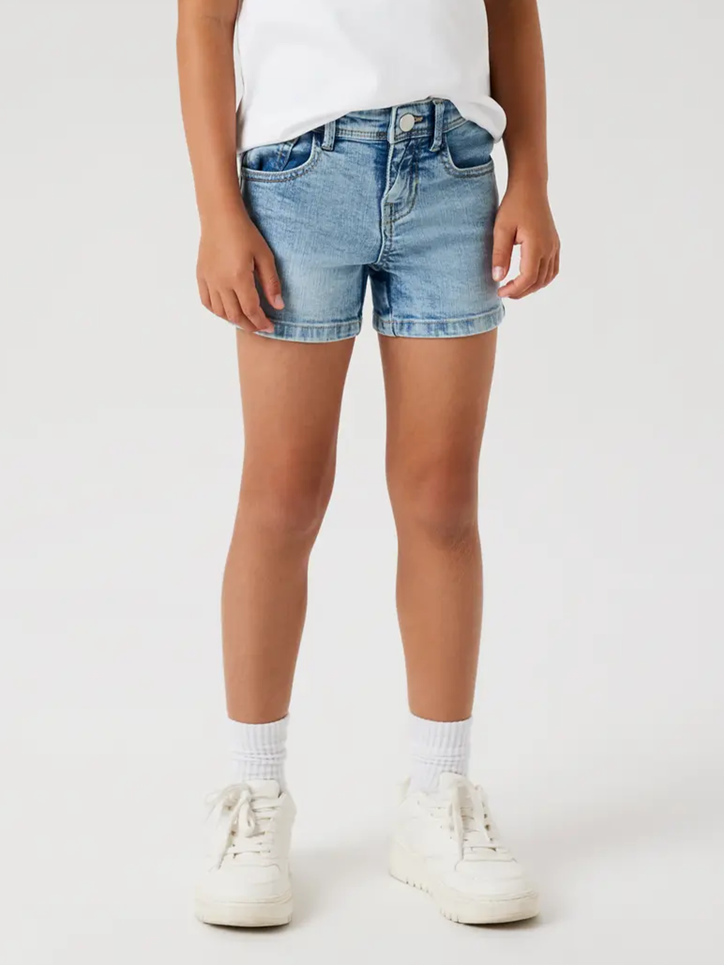 Name It Salli Slim Denim Shorts Light Blue Denim