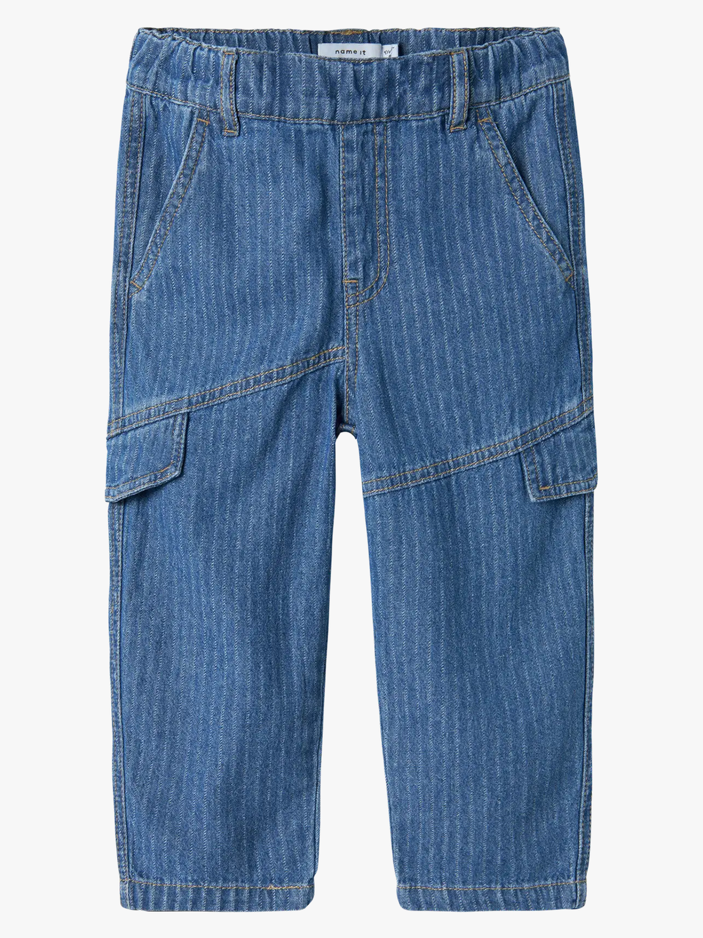 Name It Ben Tap Stripe Jeans Medium Blue Denim