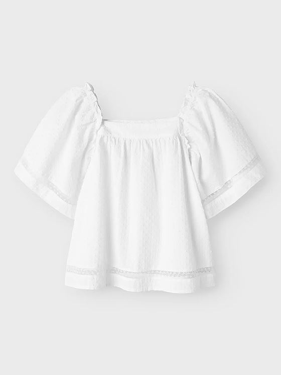 Name It Fatidias Short Sleeve Top Bright White