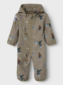 Name It Alfa08 Softshell Suit Aop Fo Silver Mink