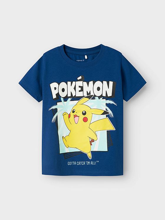 Name It Mahe Pokemon Short Sleeve Top Box Sky Limoges