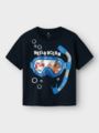 Name It Morish Paw Short Sleeve Top Navy Blazer