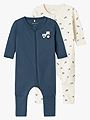Name It Nightsuit 2-Pakk Zip Jet Tractor Jet Stream