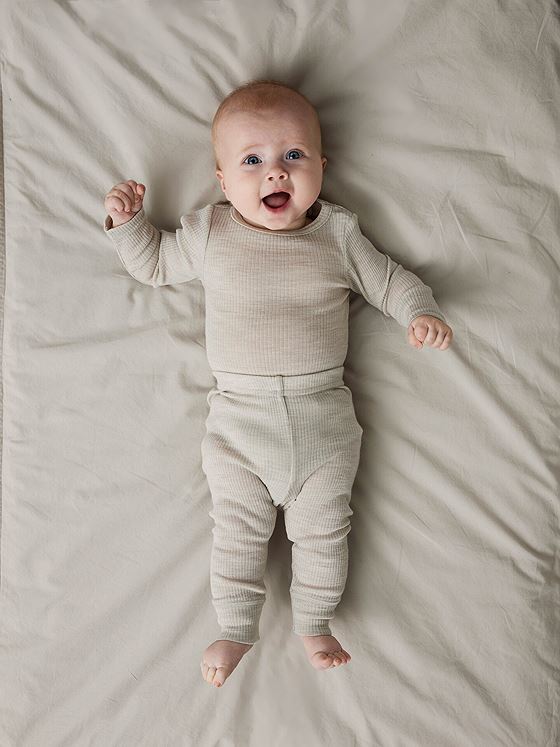 Name It Wax Wool Rib Legging Nacreous Cloud