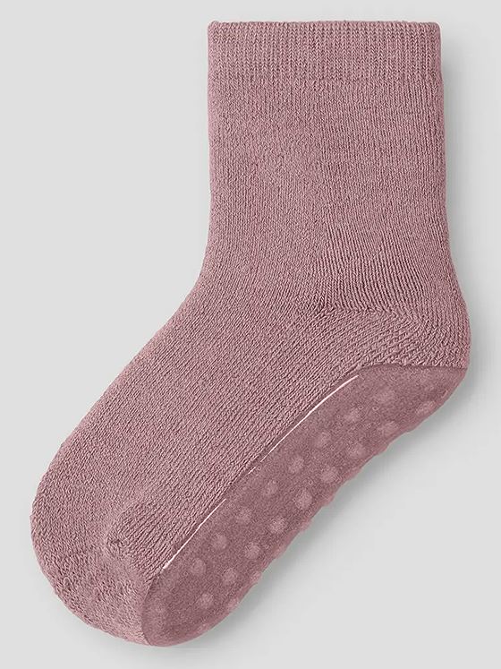 Name It Waksi Wo/Bl Terry Sock Extra Non Skid Antler