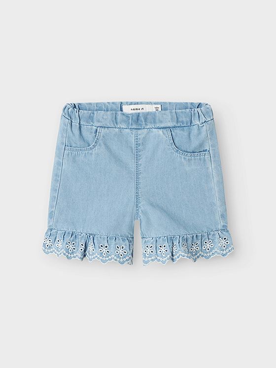 Name It Rose Denim Shorts Light Blue Denim