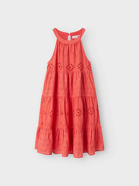 Name It Hin Strap Dress Spiced Coral