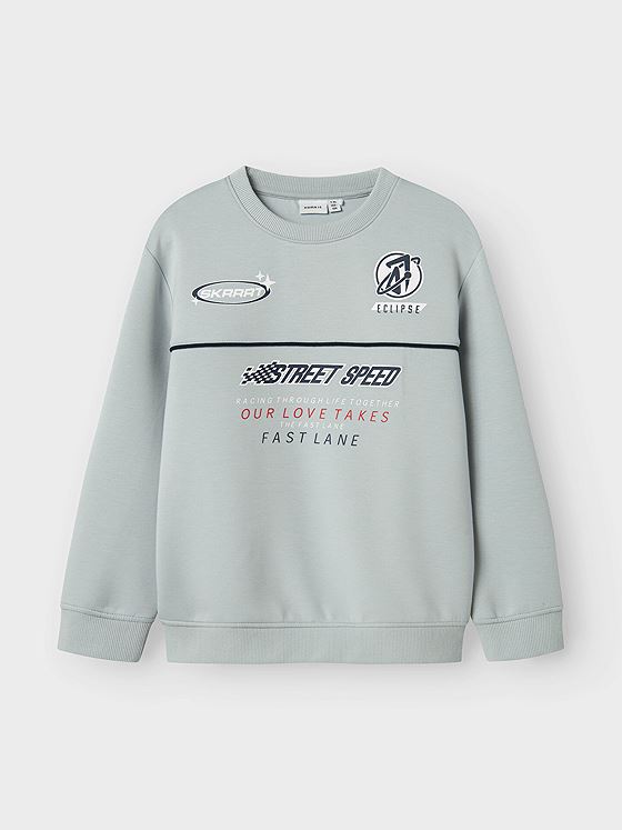 Name It Histu Long Sleeve Sweat Unbrushed Box Pearl Blue