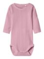Name It Happy Long Sleeve Body Cameo Pink