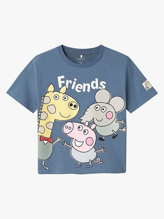 Name It Arle Peppa Short Sleeve Top Blue Mirage