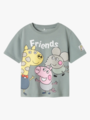 Name It Arle Peppa Short Sleeve Top Slate Gray