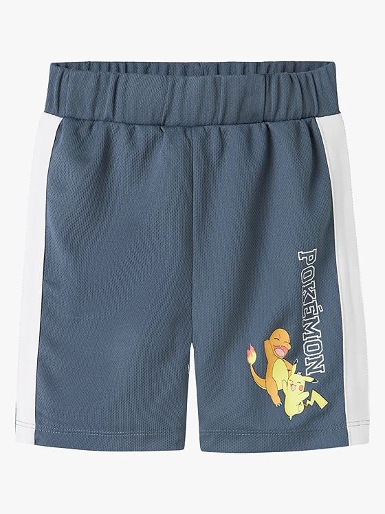 Name It Manak Pokemon L Poly Shorts Sky Blue Mirage