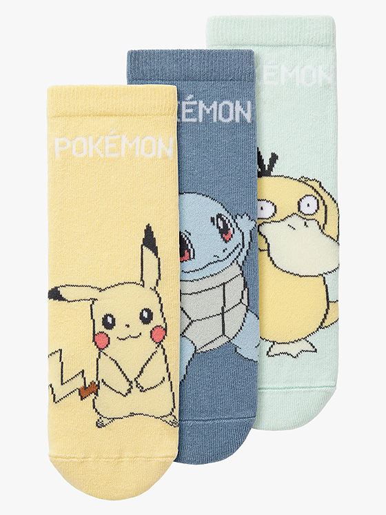 Name It Marof Pokemon 3-Pack Sock Sky Blue Mirage