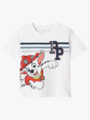 Name It Mark Pawpatrol Short Sleeve Top Box Bright White