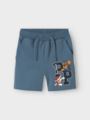 Name It Mik Pawpatrol Sweat Shorts Unbrushed Blue Mirage