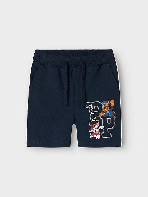 Name It Mik Pawpatrol Sweat Shorts Unbrushed Navy Blazer