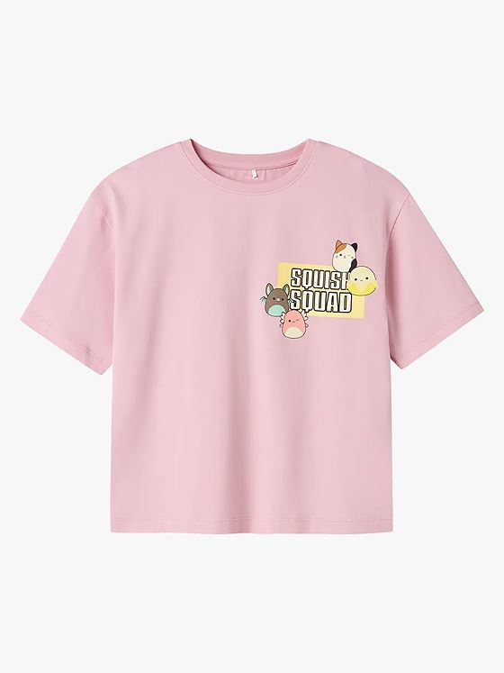 Name It Momi Squish Short Sleeve Top Box Cameo Pink